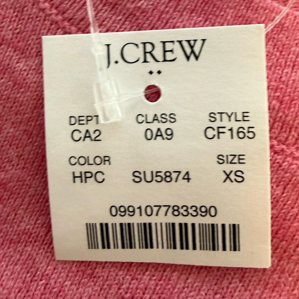 J. Crew Women's Vibrant Pink Crew Neck Sweater - Picture 4 of 5